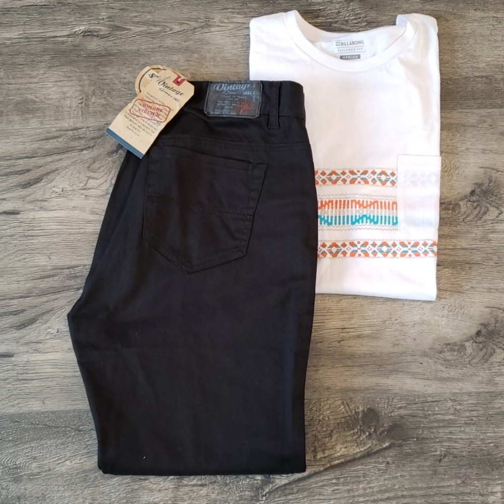 NWT Vintage slim black jeans